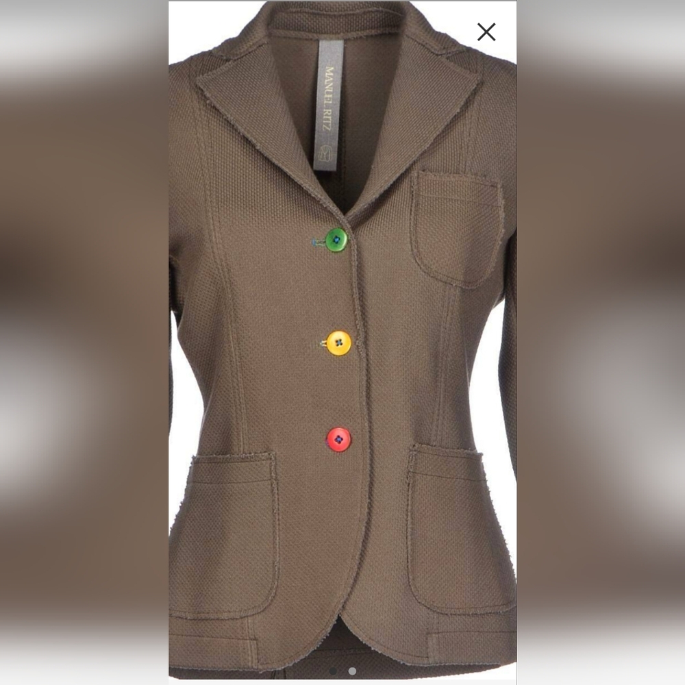 Manuel Ritz Stretch Blazer Size 4 - RARE! - Picture 3 of 3